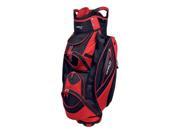 Spin It Golf Easy Play RED Lightweight 10 Pocket Club Bag w Putter Tube