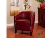 Christopher Knight Home 260816 Austin Oxblood Red Leather Club Chair