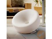 Christopher Knight Home 230167 Modern Round Accent Chair White