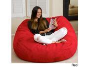 Christopher Knight Home Madison Red Faux Suede 5 Foot Bean Bag