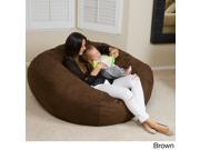 Christopher Knight Home Madison Brown Faux Suede 5 Foot Bean Bag