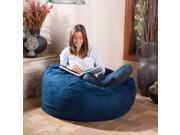 Christopher Knight Home Lillian 4 foot Faux Suede Beanbag Midnight Blue