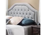 Christopher knight Home Angelica Queen Full Tufted Grey Fabric Headboard