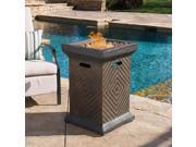 Christopher Knight Home Mendocino Outdoor 19 Column Liquid Propane Fire Pit with Lava Rocks