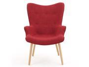 Christopher Knight Home Fayola Red Fabric Accent Chair