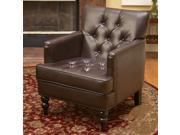 Christopher Knight Home Malone Brown Leather Club Chair