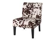 Christopher Knight Home Saloon Fabric Cowhide Print Dining Chair