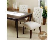 Christopher Knight Home Crown Top Ivory Linen Dining Chair Set of 2