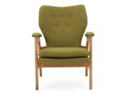 Christopher Knight Home Jasper Mid Century Green Fabric Arm Chair
