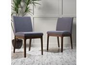 Christopher Knight Home Kwame Mid Century Fabric Dining Chair Set of 2