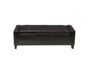 Christopher Knight Home Guernsey Faux Leather Storage Ottoman Bench