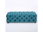 Christopher Knight Home Piper Tufted Velvet Fabric Rectangle Ottoman Bench