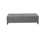 Christopher Knight Home Alfred Faux Leather Large Storage Ottoman Bench