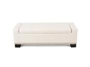 Christopher Knigth Home Jethro Studded Fabric Storage Ottoman Bench