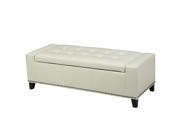 Christopher Knight Home Guernsey Studded Faux Leather Storage Ottoman Bench