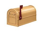 Salsbury 4850A BRS Antique Rural Mailbox Brass