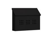 Salsbury 4615BLK Traditional Mailbox Decorative Horizontal Style Black