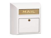 Salsbury 4150P WHT Modern Mailbox Plain Door White