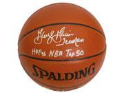 George Gervin Signed Spalding Indoor Outdoor Basketball w 3 Inscriptions