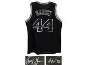 George Gervin Signed Black Custom Jersey w HOF 96