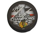 Marcus Kruger Signed Chicago Blackhawks 2015 Stanley Cup Champs Logo Hockey Puck
