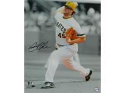 Gerrit Cole Signed Pittsburgh Pirates Pitching Action Spotlight 16x20 Photo