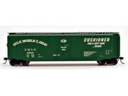 Bachmann HO Scale Train 50 Plug Door Box Car Gulf Mobile Ohio 18032