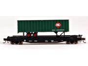 Bachmann N Scale Train Piggyback B O With Rea Trailer 16752