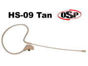 OSP HS 09 Tan Earset Slimline Headset Mic Tan for AKG HS 09 TAN