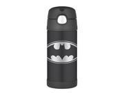 Thermos FUNtainer Batman Stainless Steel Straw Bottle 12 Ounce