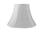 White Shantung Fabric Bell Lamp Shade 10x20x15