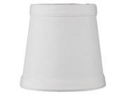Clip on Candlelabra Light Oatmeal Linen Fabric Lamp Shade 3x5x4