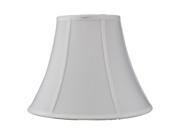 White Shantung Fabric Bell Lamp Shade 7x14x11