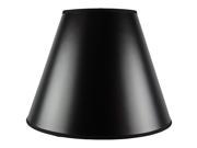 Bold Black with True Gold Lining Hard Back Parchment Empire Lamp Shade 7x14x11
