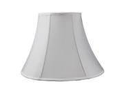 White Shantung Fabric Bell Lamp Shade 9x18x13.5