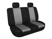 Fabric Bench Seat Cover W. 2 Headrests Gray