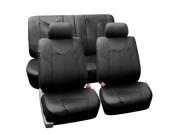 FH PU009112 FH Group PU Leather Classic Rome Style Complete Set Airbag and Rear Split Compatible Black
