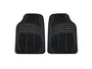 FH Group High Quality All Weather Heavy Duty Floor Mats for Truck Sedan Van SUV Front Set Black