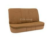 FH Group Rome PU Leather Bench Seat Covers 40 60 60 40 50 50 40 20 40 Split Solid Tan