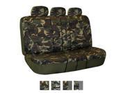 Camouflage Split Bench Seat Cover W. 3 Headrests Dark