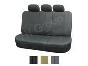 Deluxe Leatherette Split Bench Seat Cover W. 3 Headrests Gray