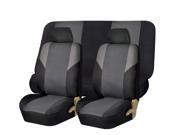 Cross Weave Fabric Seat Covers Airbag Compatible Rear Split Bench