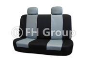 40 60 60 40 50 50 Split Bench Cover w. 2 Headrests Gray Black