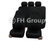Universal Car Seat Cover Black Full Set