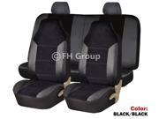 Leather Velour Seat Covers Airbag Ready Rear Split w. 2 rear headrests
