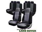 3 Row Fabric Seat Covers Airbag Ready 2 Buckets 2 Benches GREY