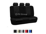 Fabric Bench Seat Cover W. 3 Headrests Blk