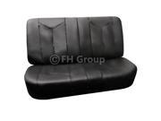 FH Group Rome PU Leather Bench Seat Covers 40 60 60 40 50 50 40 20 40 Split Solid Black