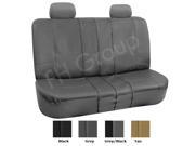 PU Leather 40 60 60 40 50 50 Split Bench Cover w. 2 Headrests Solid Gray