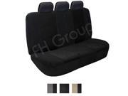Fabric 40 60 60 40 50 50 Split Bench Cover w. 3 Headrests Black